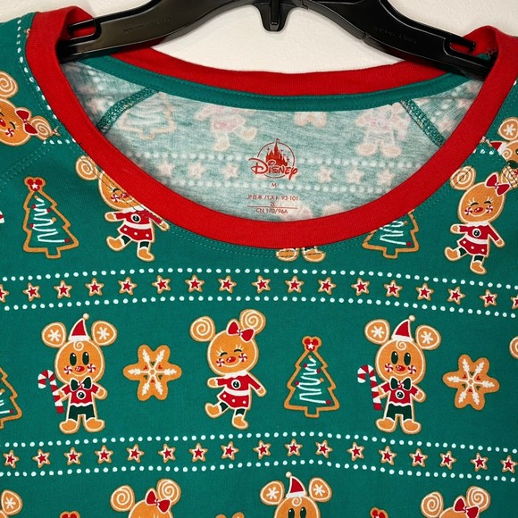CHRISTMAS Disney Parks woman's size medium M Minnie Mickey xmas morning pajamas - Picture 5 of 10